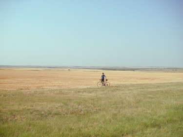 Adam stands amongst the fertile bounty that is Western 
Nebraska.