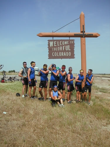 On July 3, we entered colorful Colorado, where visions of
the impending Rockies made us use some colorful language.