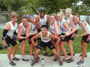 At times, we teeter dangerously on the edge of
becoming a posse.