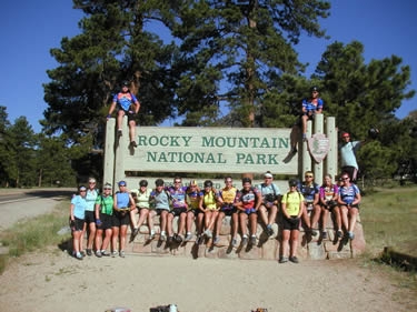 Welcome to Rocky Mountain National Park. Sane people don't bike here.