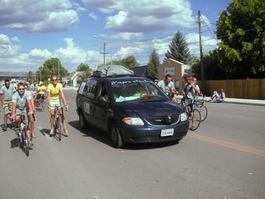 Panaca, NV featured us in their annual town parade, right behind the psychotic miniature horses.