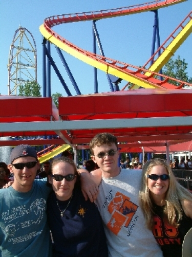 Celebrating the end of the first week at Cedar Point in Sandusky, OH!