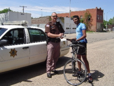 Nebraska police mean business!  No speeding here, Sravi...