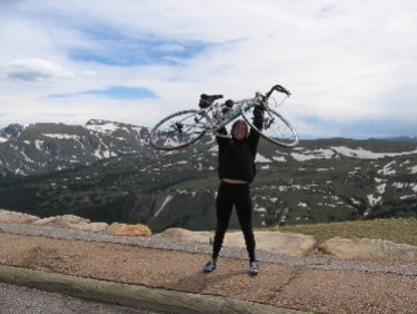 I'm on top of the world! Yeah Rebecca!