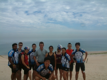 After climbing Mt. Baldy in the Indiana dunes