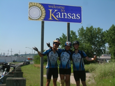 Crossing into our eighth state–Kansas