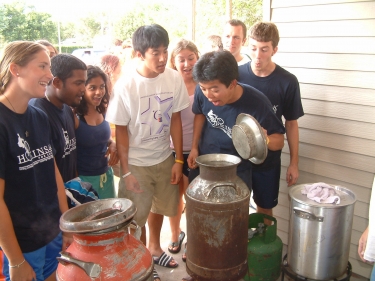 Our hosts at Arapahoe, NE treated us to an extremely delicious cream can supper.