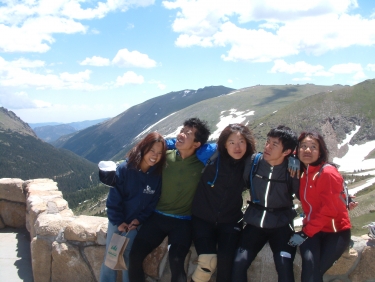 Looking forward to the downhill at the top of Trail Ridge Road!