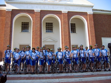 the group in front of shriver hall