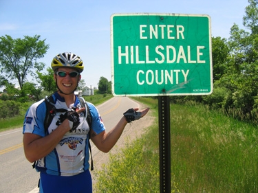 we missed the illinois state line. all we got was hillsdale county.