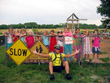 The morning we left Paola for Topeka, the kids at the daycare center crowded around to wave goodbye to us.