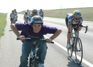 this is caleb, who biked farthest with us out of all the rest of the benkelman kids.  props to you, caleb!