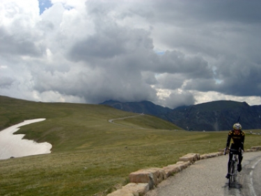 at the famous windy part of highway 34