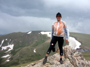 ...both hiked to the very top. in a storm.