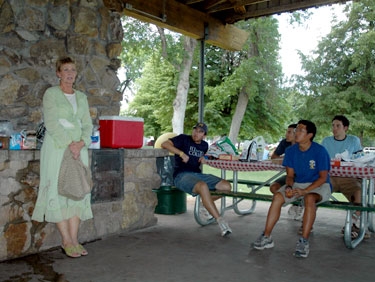 during our lunch break (thanks for all the pizza, SUU!), we heard the inspirational story of a breast cancer survivor