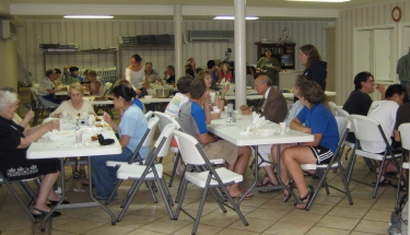 Our 5th annual dinner with our hosts at the Bedford Presbyterian Church!