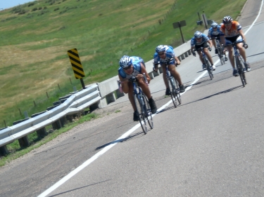 Tom, Logan, Jerome, Greg and Drew lead the pack.