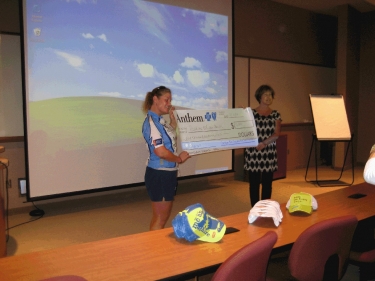 Anthem check presentation at the Nevada Cancer Institute