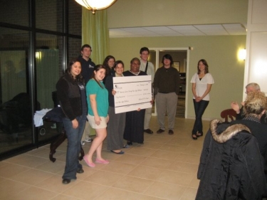 Check presentation to the Hope Lodge.
