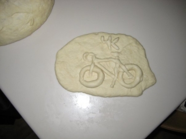 Chris got really creative with his pizza